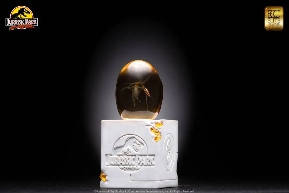 Jurassic Park Statue Elephant Mosquito in Amber 10 cm Produktfoto