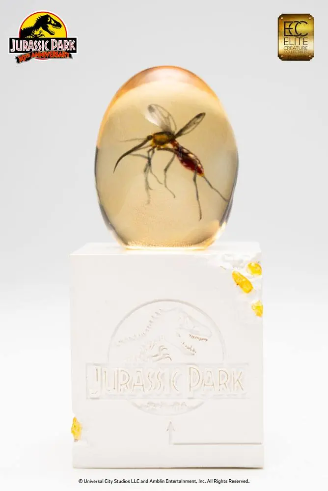 Jurassic Park Statue Elephant Mosquito in Amber 10 cm Produktfoto