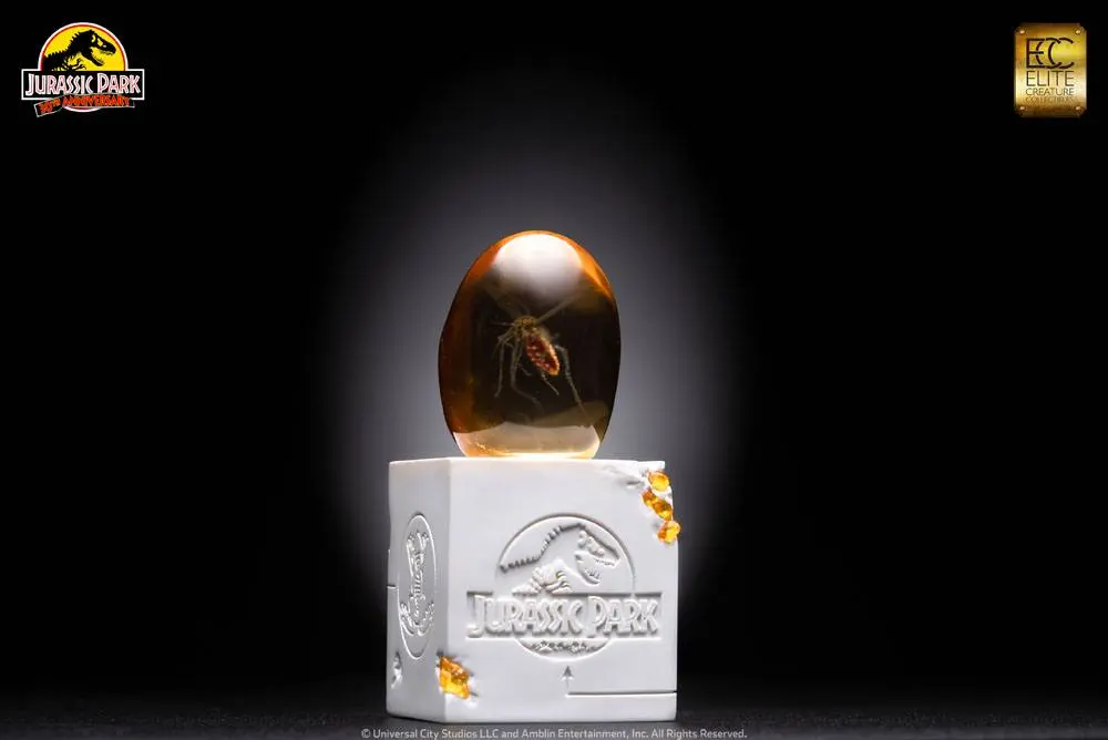 Jurassic Park Statue Elephant Mosquito in Amber 10 cm Produktfoto
