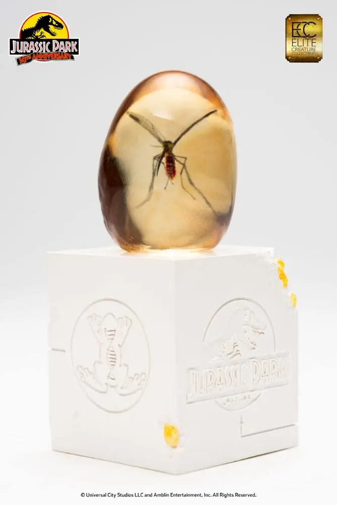 Jurassic Park Statue Elephant Mosquito in Amber 10 cm Produktfoto