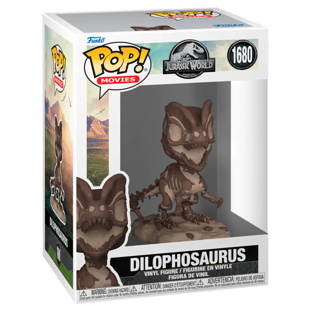 Jurassic Park Fossil Funko POP! Movies Vinyl Figur Dilophosaurus 9 cm Produktfoto