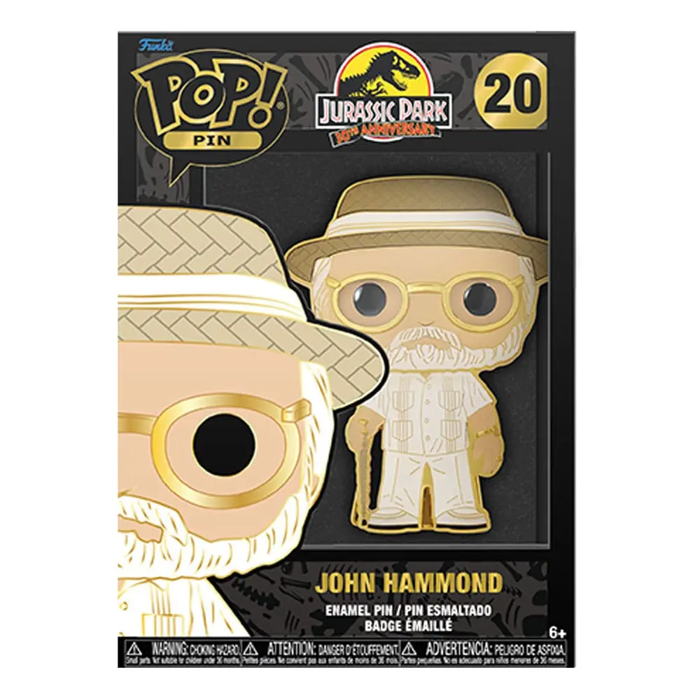Jurassic Park POP! Pin Ansteck-Pin John Hammond 10 cm Produktfoto