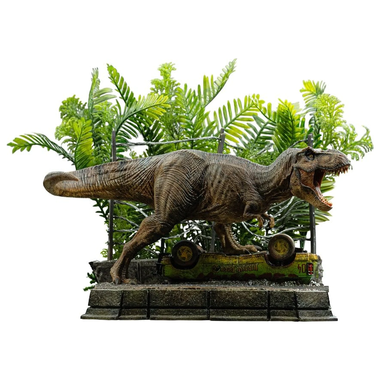 Jurassic Park Icons Statue T-Rex Breakout Set A 17 cm Produktfoto