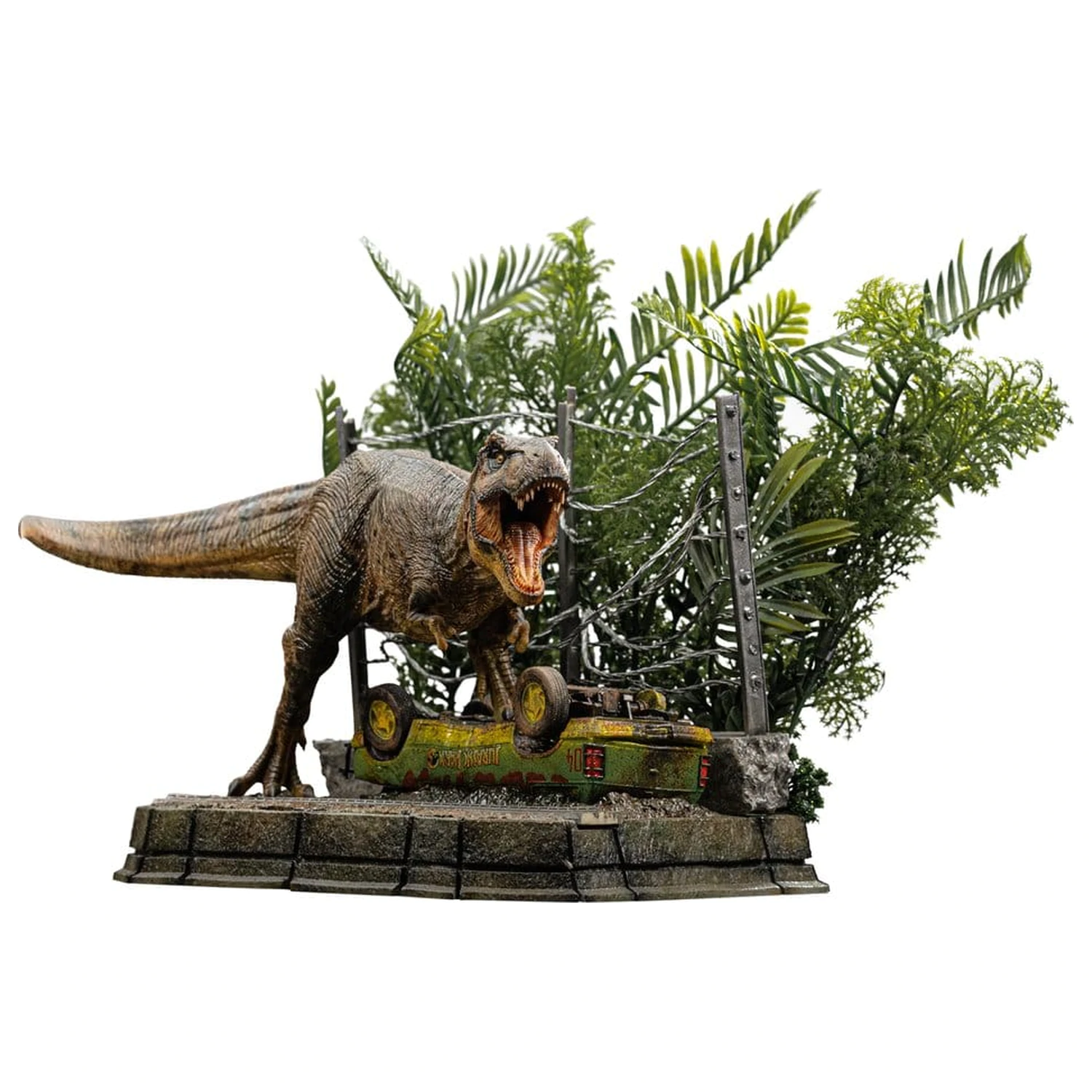 Jurassic Park Icons Statue T-Rex Breakout Set A 17 cm Produktfoto