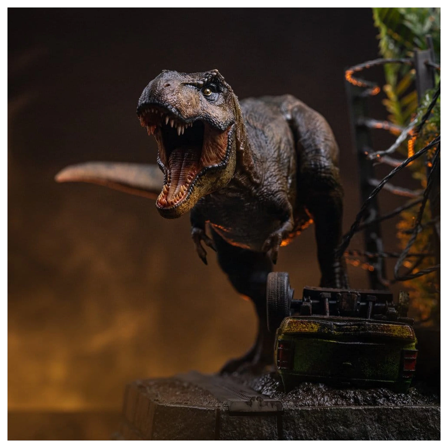 Jurassic Park Icons Statue T-Rex Breakout Set A 17 cm Produktfoto