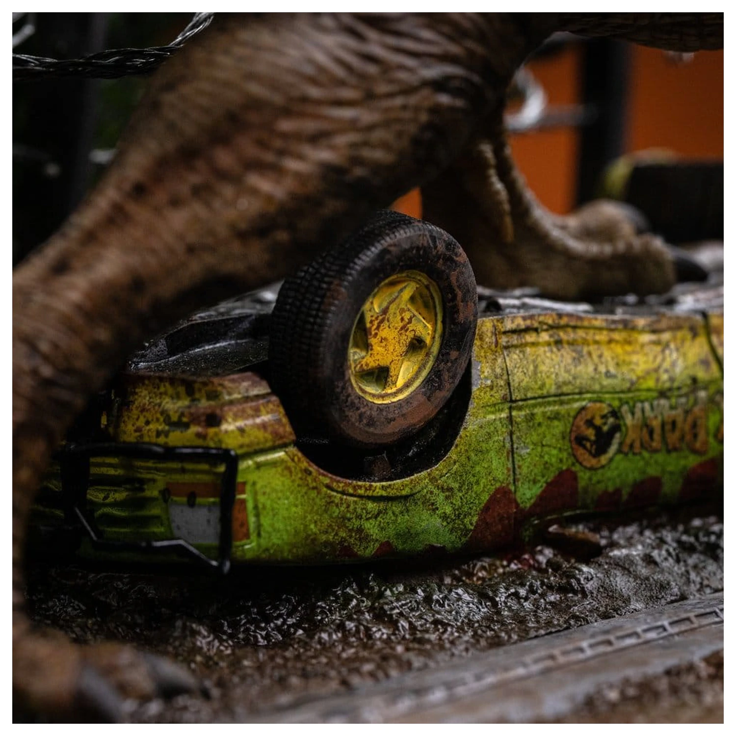 Jurassic Park Icons Statue T-Rex Breakout Set A 17 cm Produktfoto