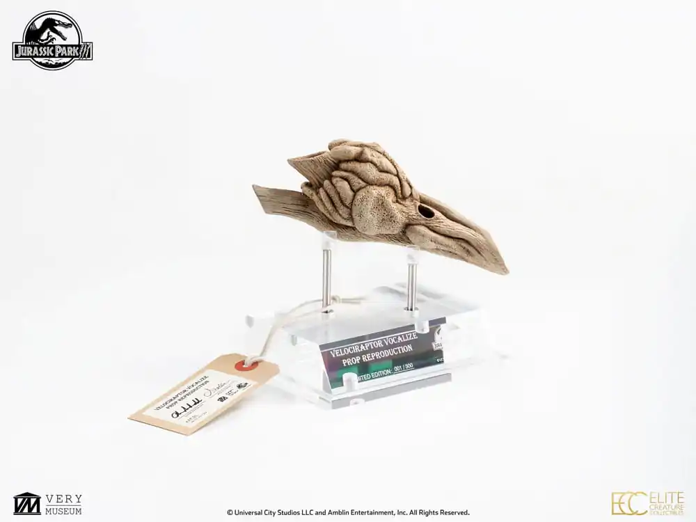 Jurassic Park III Prop Nachbildung 1/1 Velociraptor Resonanzkammer 18 cm Produktfoto