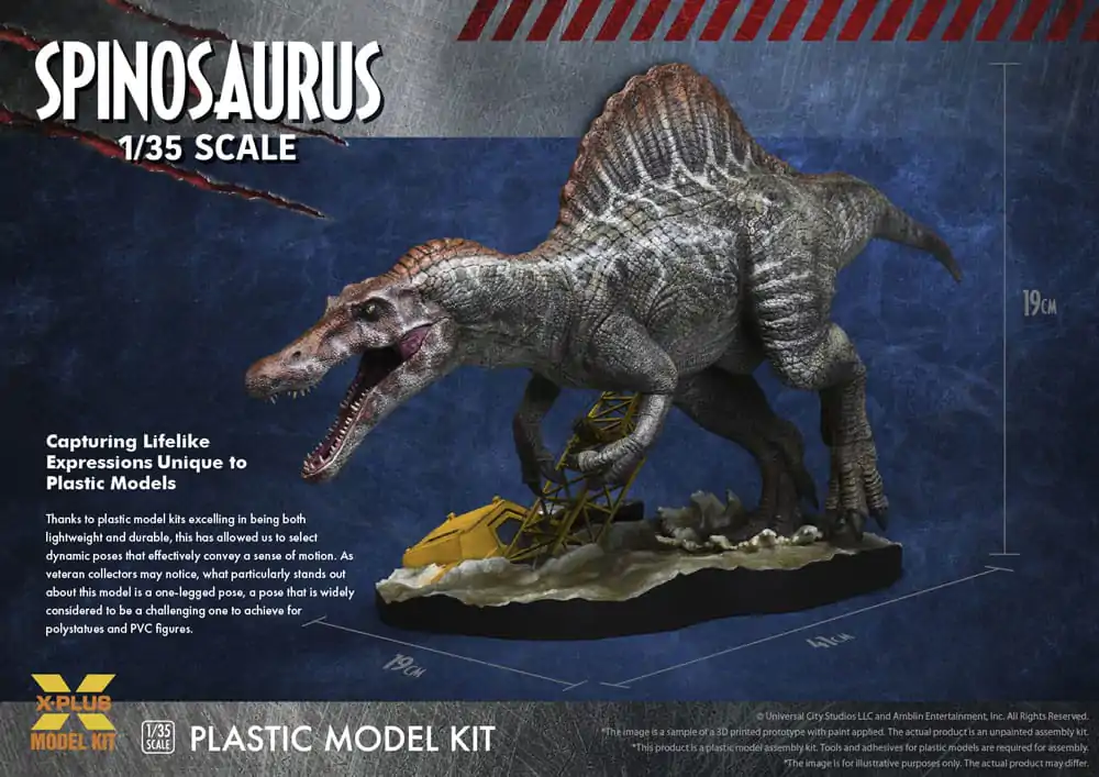 Jurassic Park III Plastic Model Kit 1/35 Spinosaurus 41 cm Produktfoto