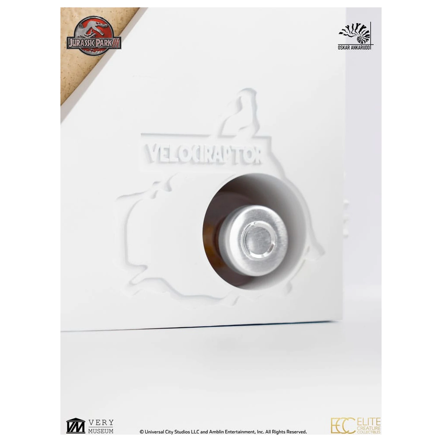 Jurassic Park III ECC Elite Creature Line Statue White Queen Hatching Egg 13 cm Produktfoto