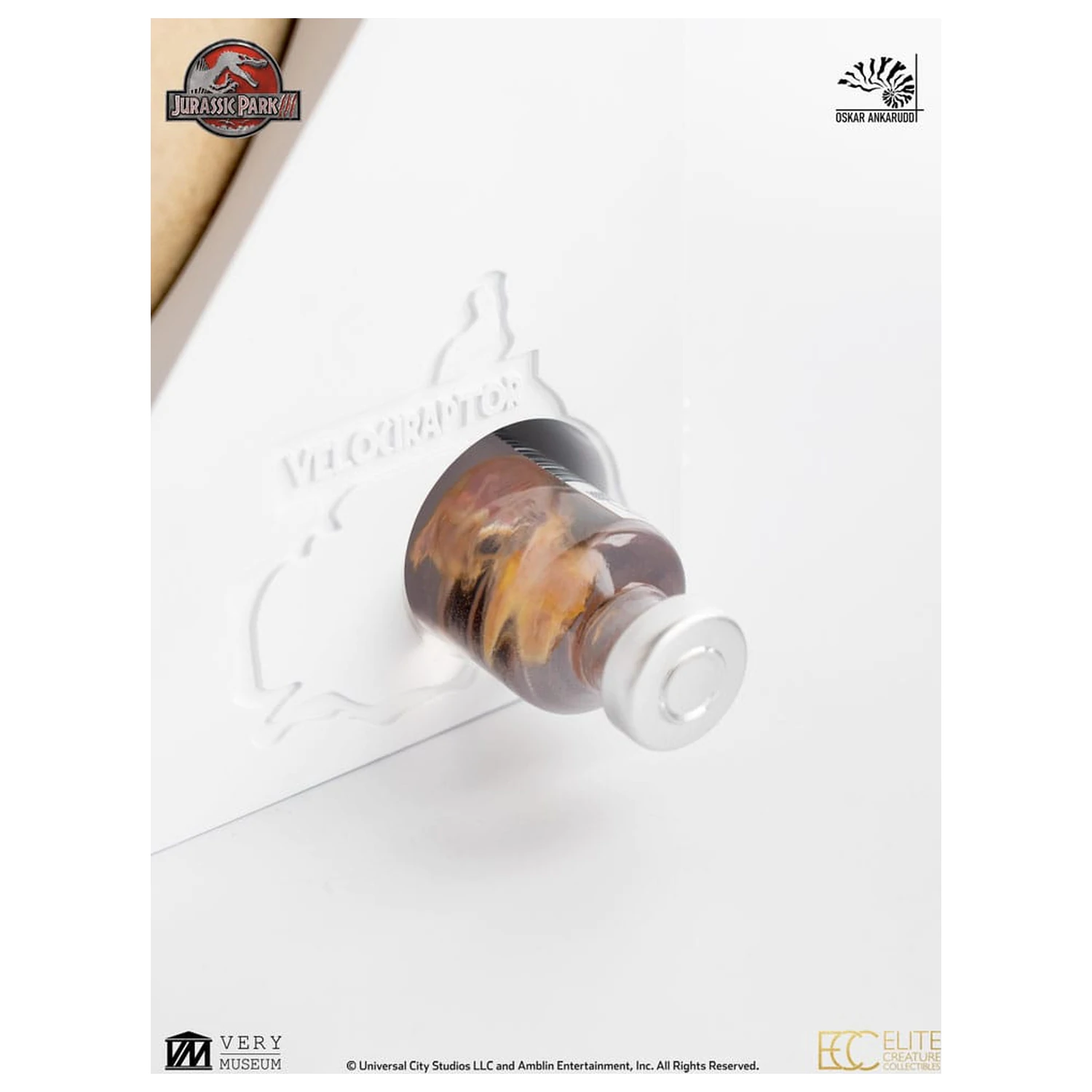 Jurassic Park III ECC Elite Creature Line Statue White Queen Hatching Egg 13 cm Produktfoto