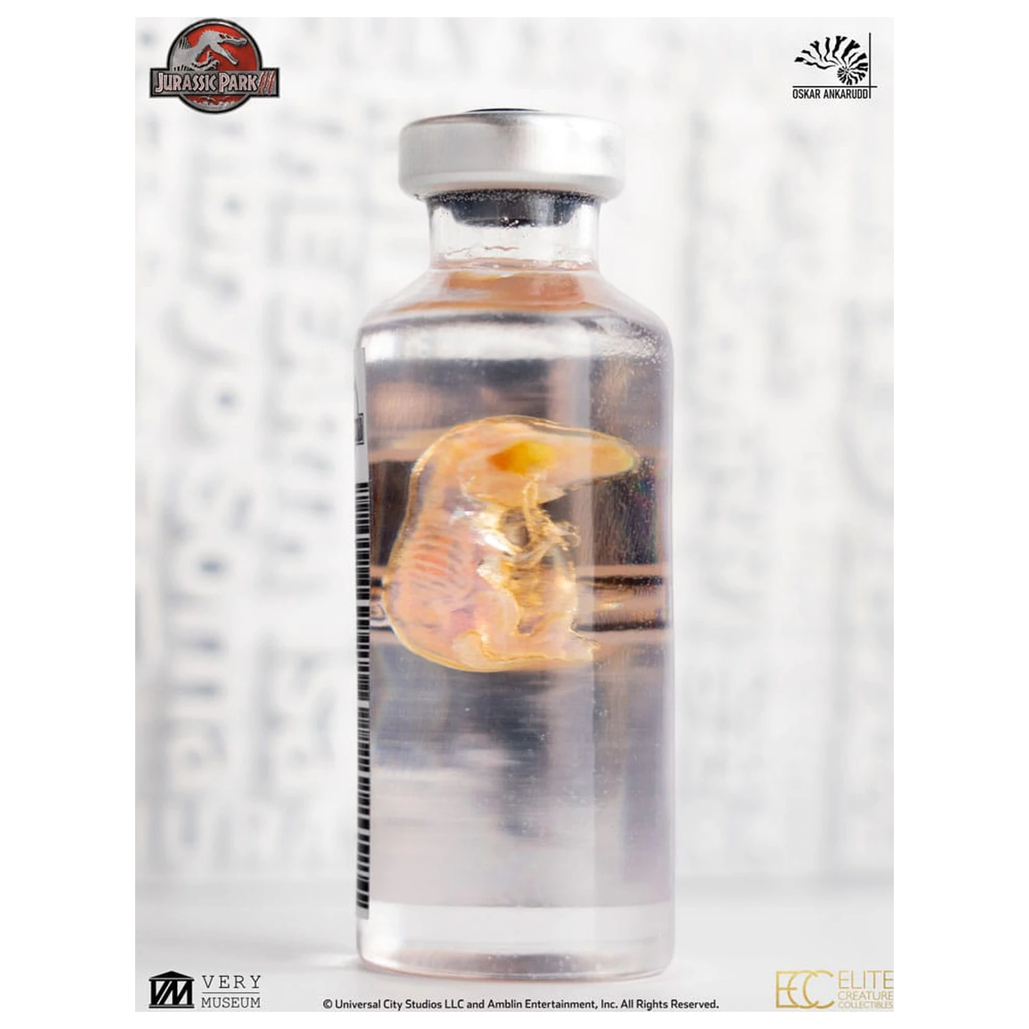 Jurassic Park III ECC Elite Creature Line Statue White Queen Hatching Egg 13 cm Produktfoto