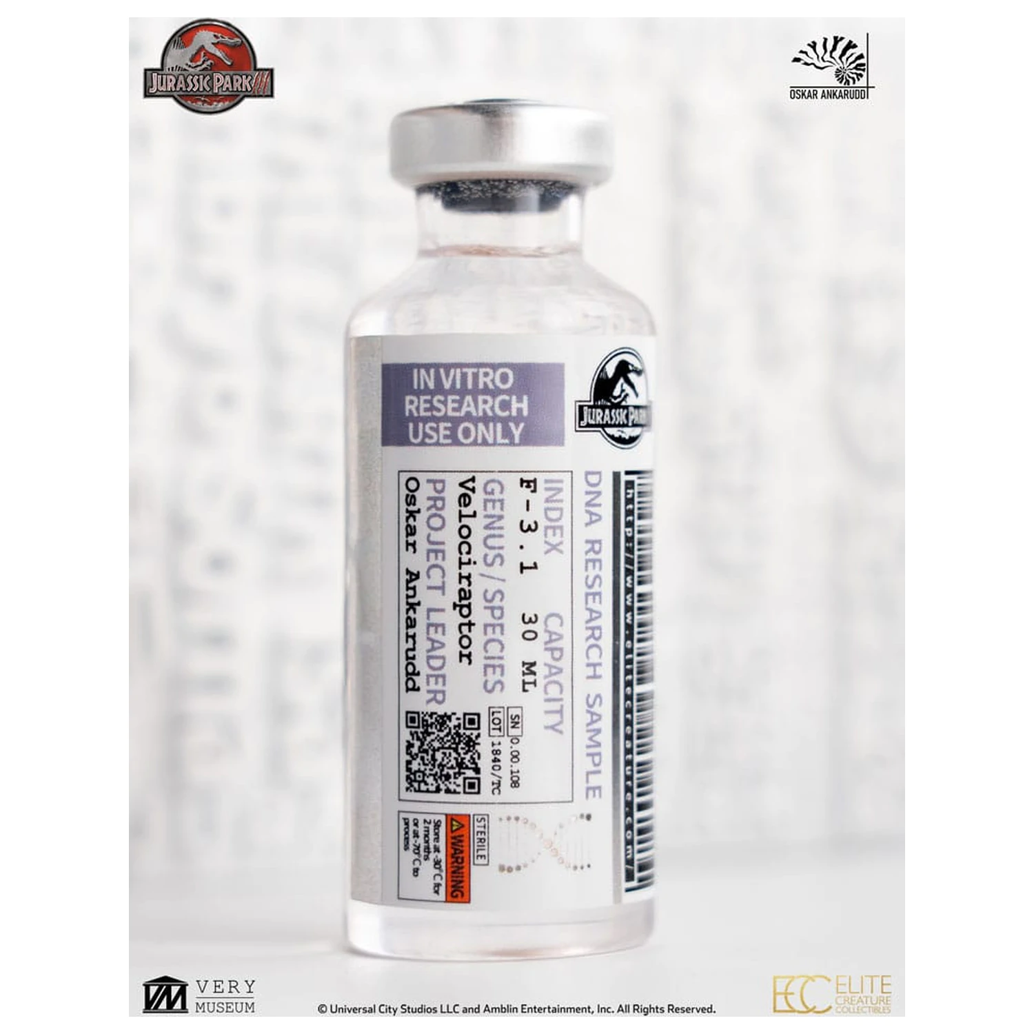 Jurassic Park III ECC Elite Creature Line Statue White Queen Hatching Egg 13 cm Produktfoto