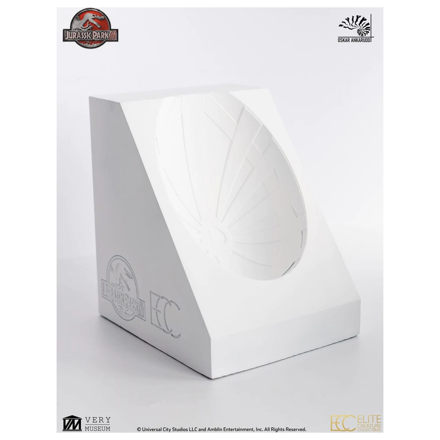 Jurassic Park III ECC Elite Creature Line Statue White Queen Hatching Egg 13 cm Produktfoto