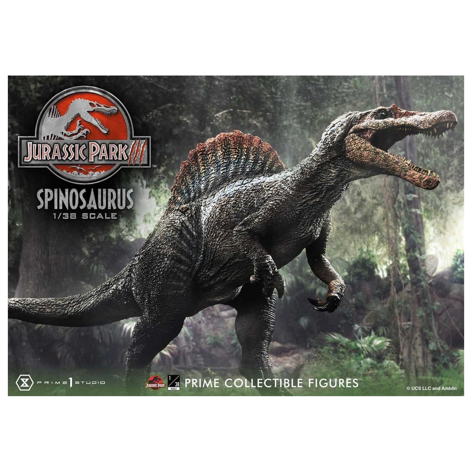 Jurassic Park III (Film) Prime Sammlerfiguren Statue 1/38 Spinosaurus 24 cm Produktfoto