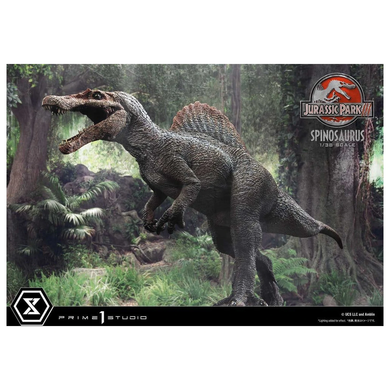 Jurassic Park III (Film) Prime Sammlerfiguren Statue 1/38 Spinosaurus 24 cm Produktfoto