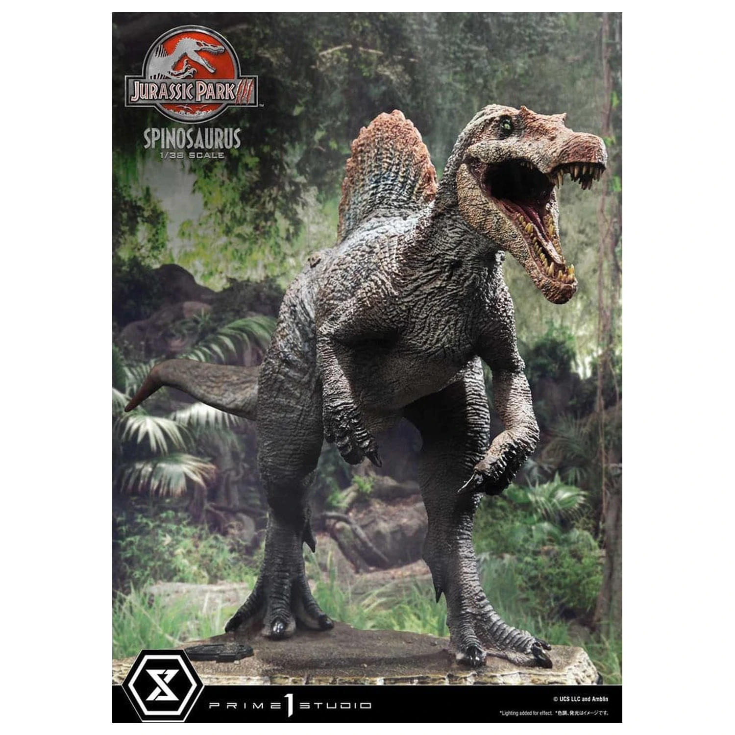 Jurassic Park III (Film) Prime Sammlerfiguren Statue 1/38 Spinosaurus 24 cm Produktfoto