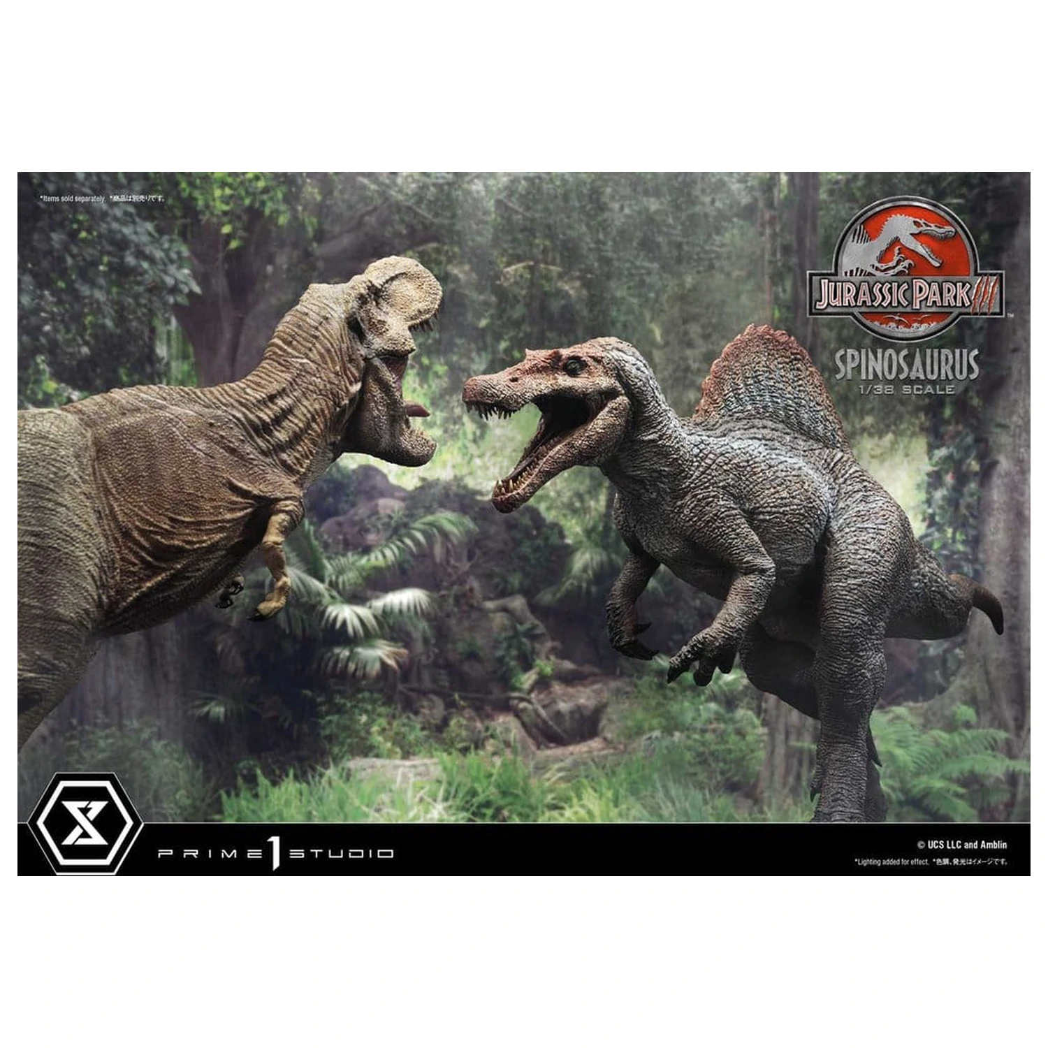 Jurassic Park III (Film) Prime Sammlerfiguren Statue 1/38 Spinosaurus 24 cm Produktfoto