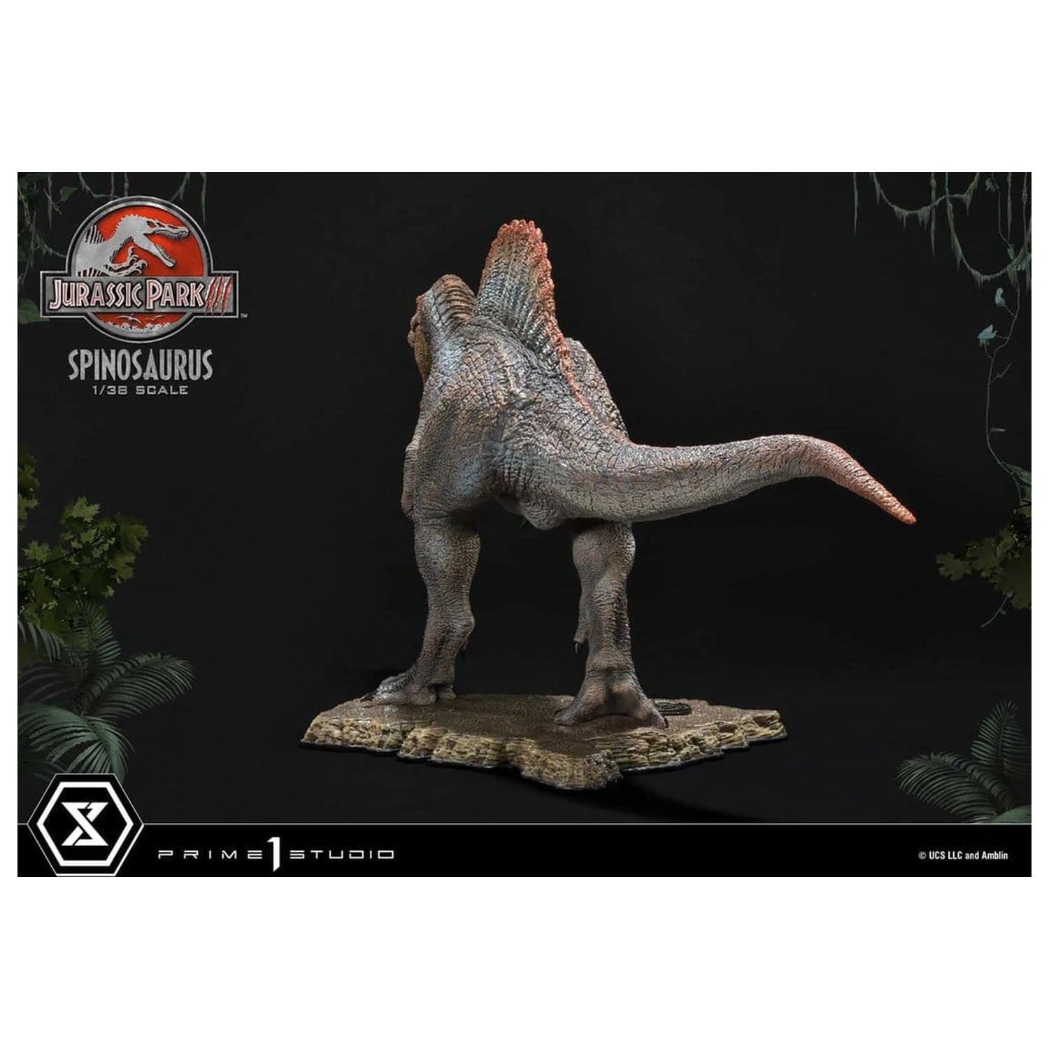 Jurassic Park III (Film) Prime Sammlerfiguren Statue 1/38 Spinosaurus 24 cm Produktfoto