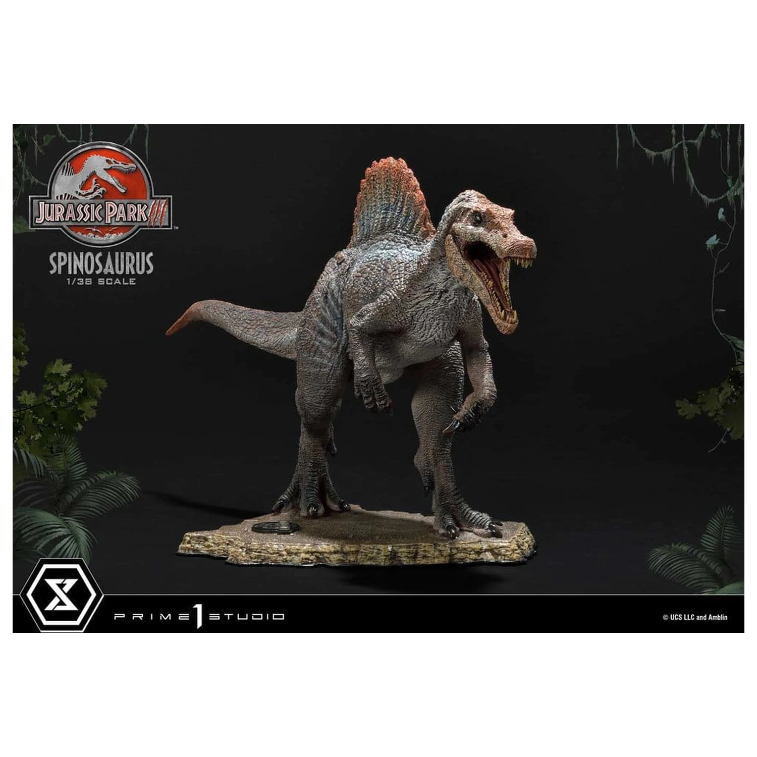 Jurassic Park III (Film) Prime Sammlerfiguren Statue 1/38 Spinosaurus 24 cm Produktfoto