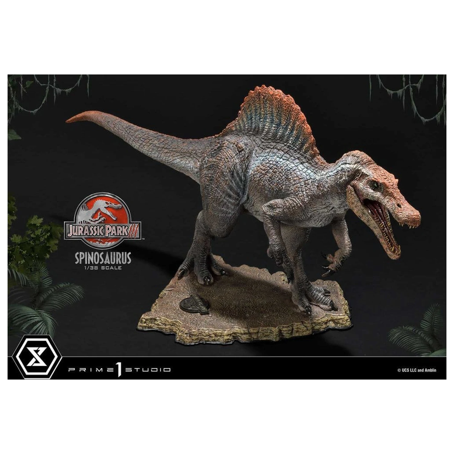 Jurassic Park III (Film) Prime Sammlerfiguren Statue 1/38 Spinosaurus 24 cm Produktfoto