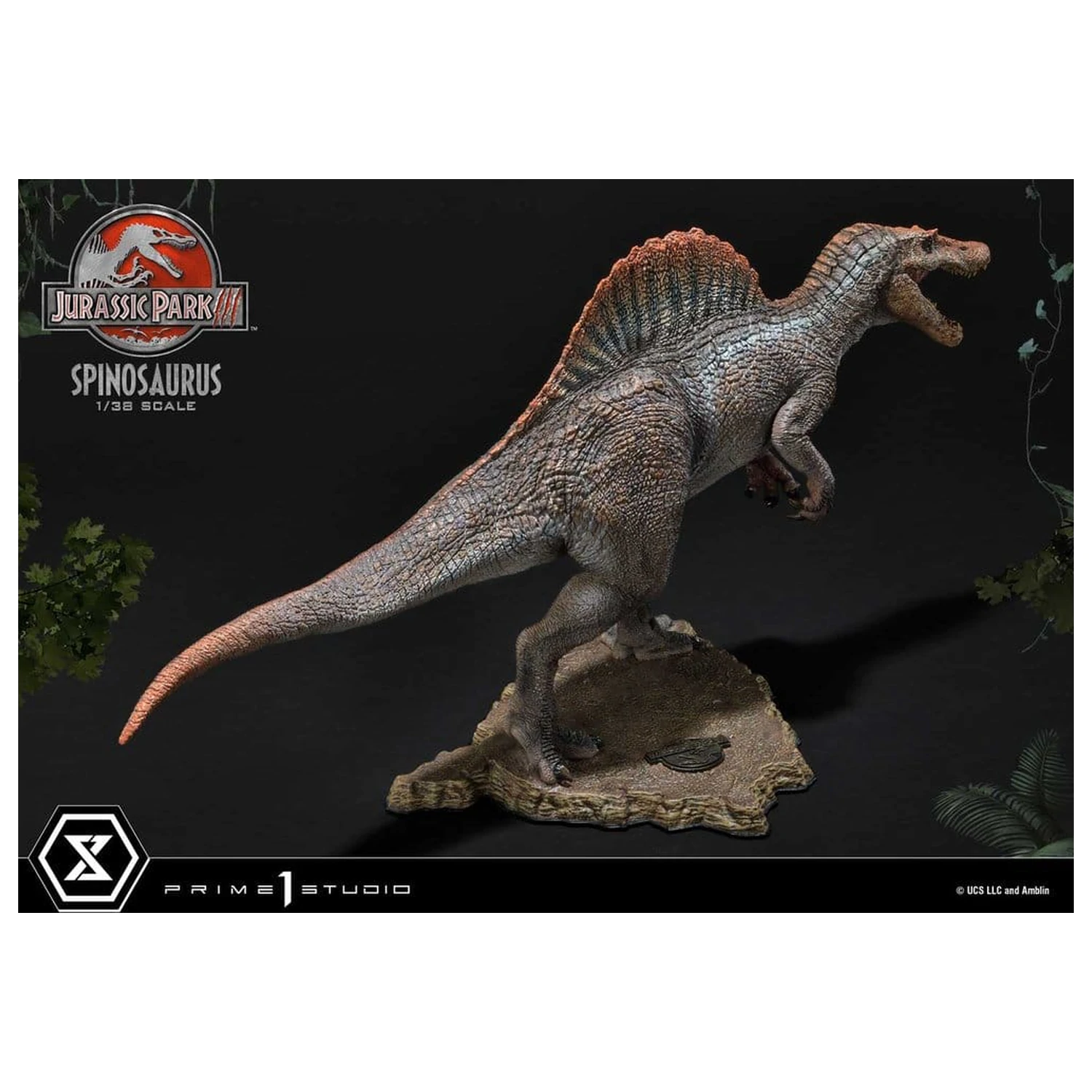 Jurassic Park III (Film) Prime Sammlerfiguren Statue 1/38 Spinosaurus 24 cm Produktfoto