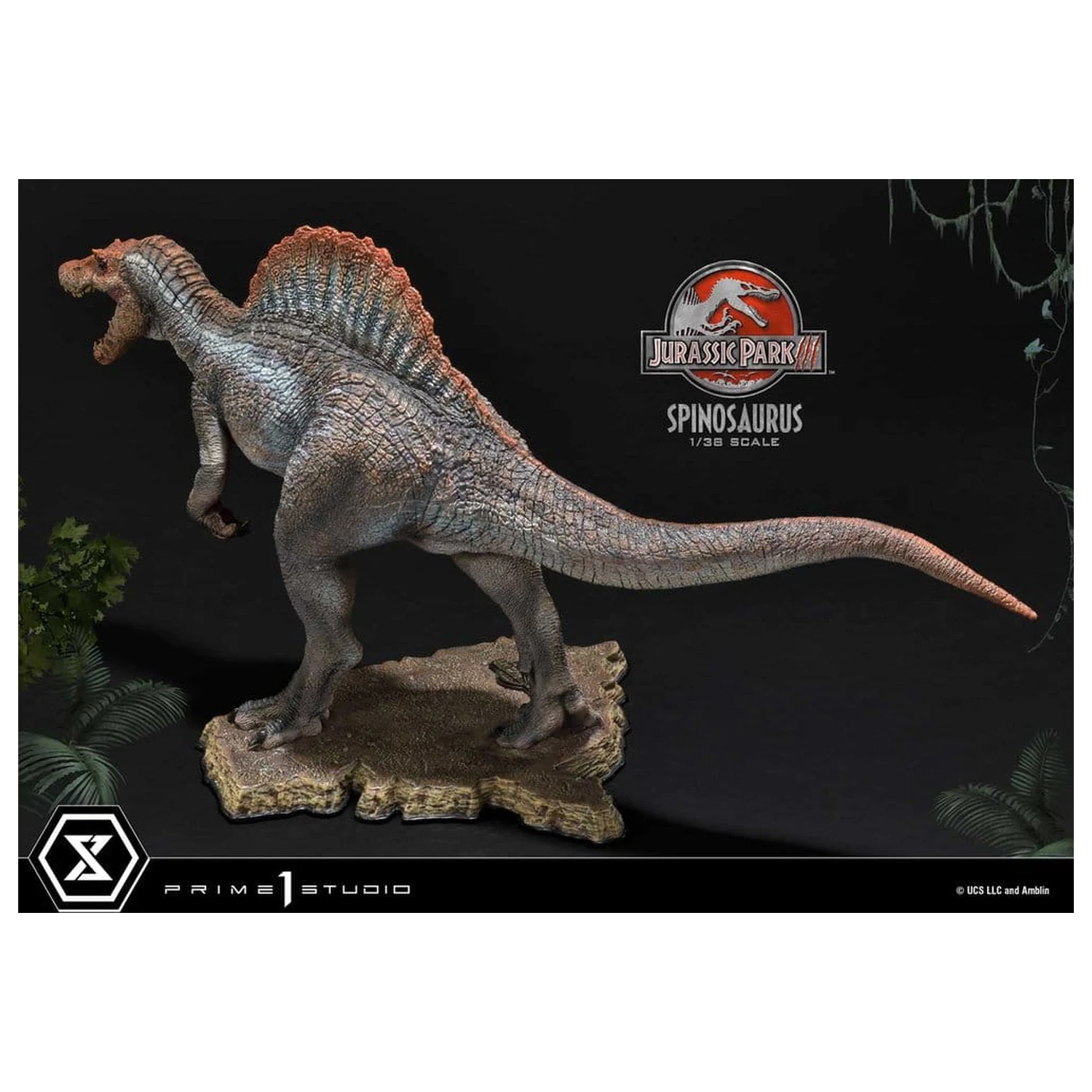 Jurassic Park III (Film) Prime Sammlerfiguren Statue 1/38 Spinosaurus 24 cm Produktfoto