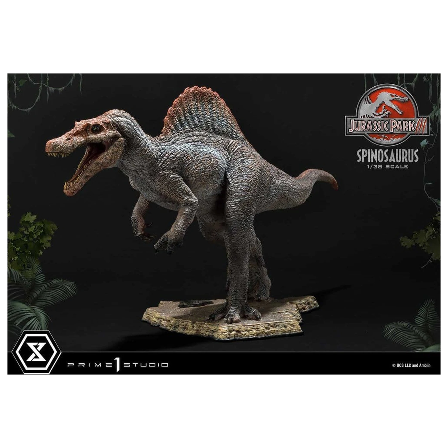Jurassic Park III (Film) Prime Sammlerfiguren Statue 1/38 Spinosaurus 24 cm Produktfoto