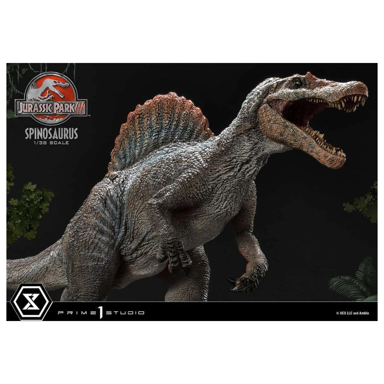 Jurassic Park III (Film) Prime Sammlerfiguren Statue 1/38 Spinosaurus 24 cm Produktfoto
