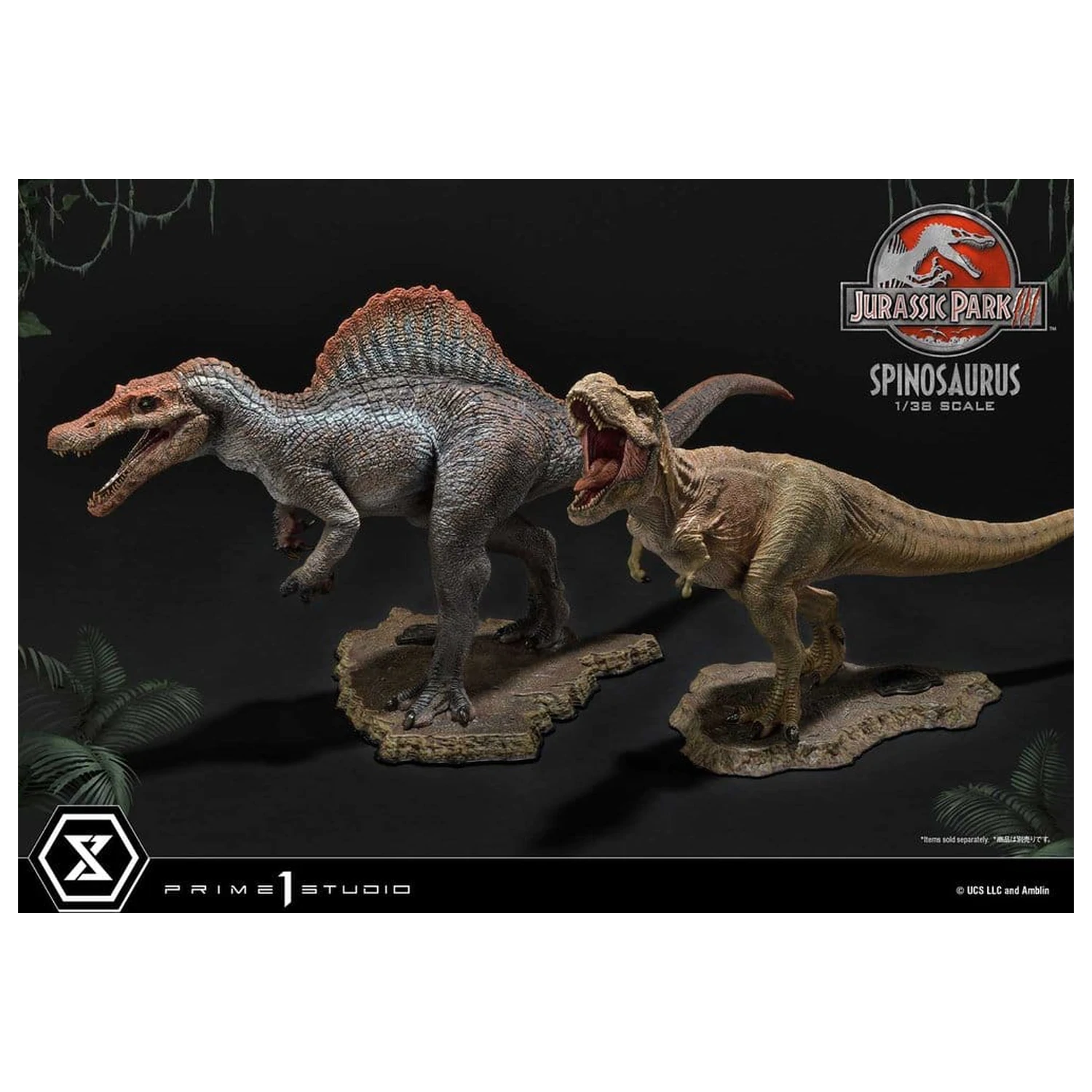 Jurassic Park III (Film) Prime Sammlerfiguren Statue 1/38 Spinosaurus 24 cm Produktfoto