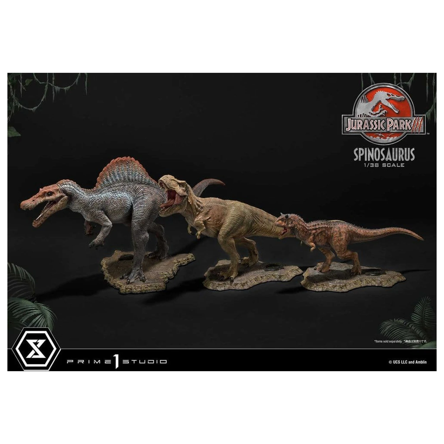Jurassic Park III (Film) Prime Sammlerfiguren Statue 1/38 Spinosaurus 24 cm Produktfoto