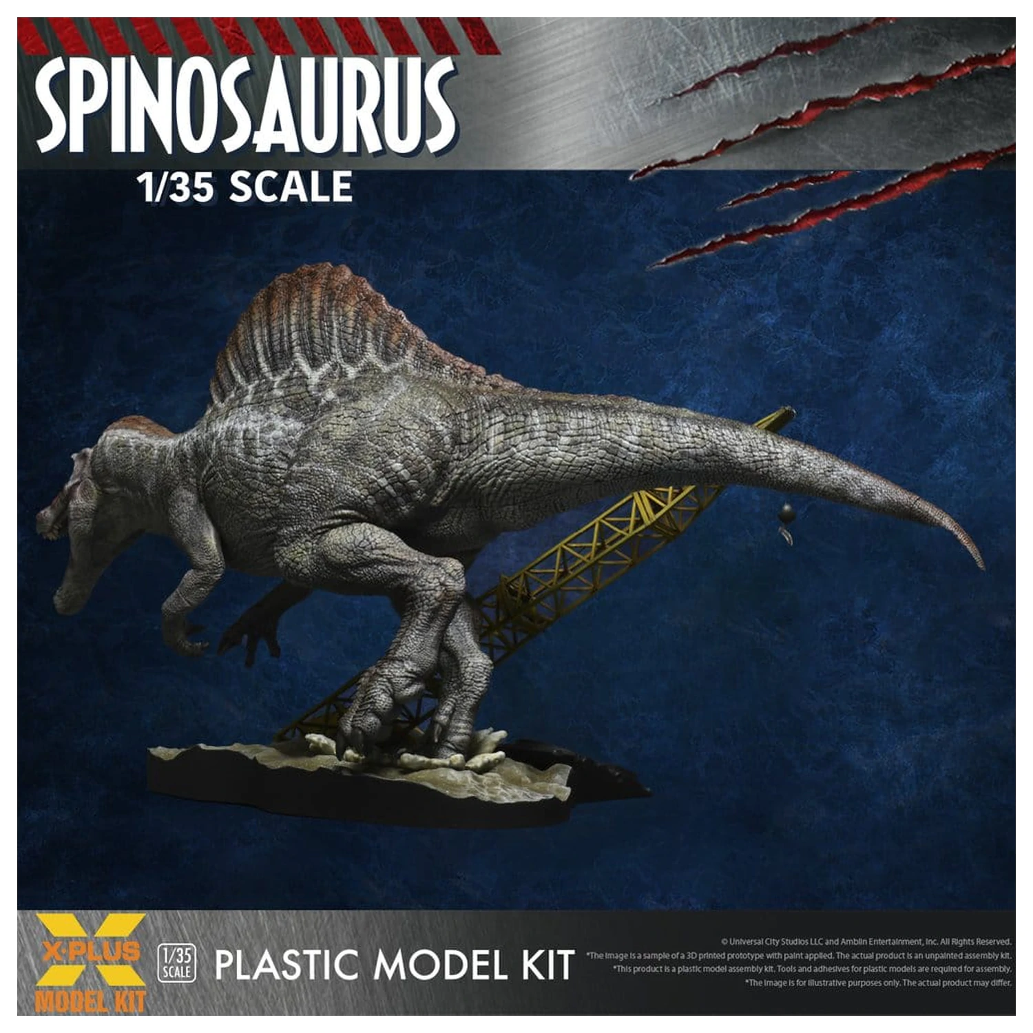 Jurassic Park III Plastikmodellbausatz 1/35 Spinosaurus 19 Zentimeter (Reproduktion) Produktfoto