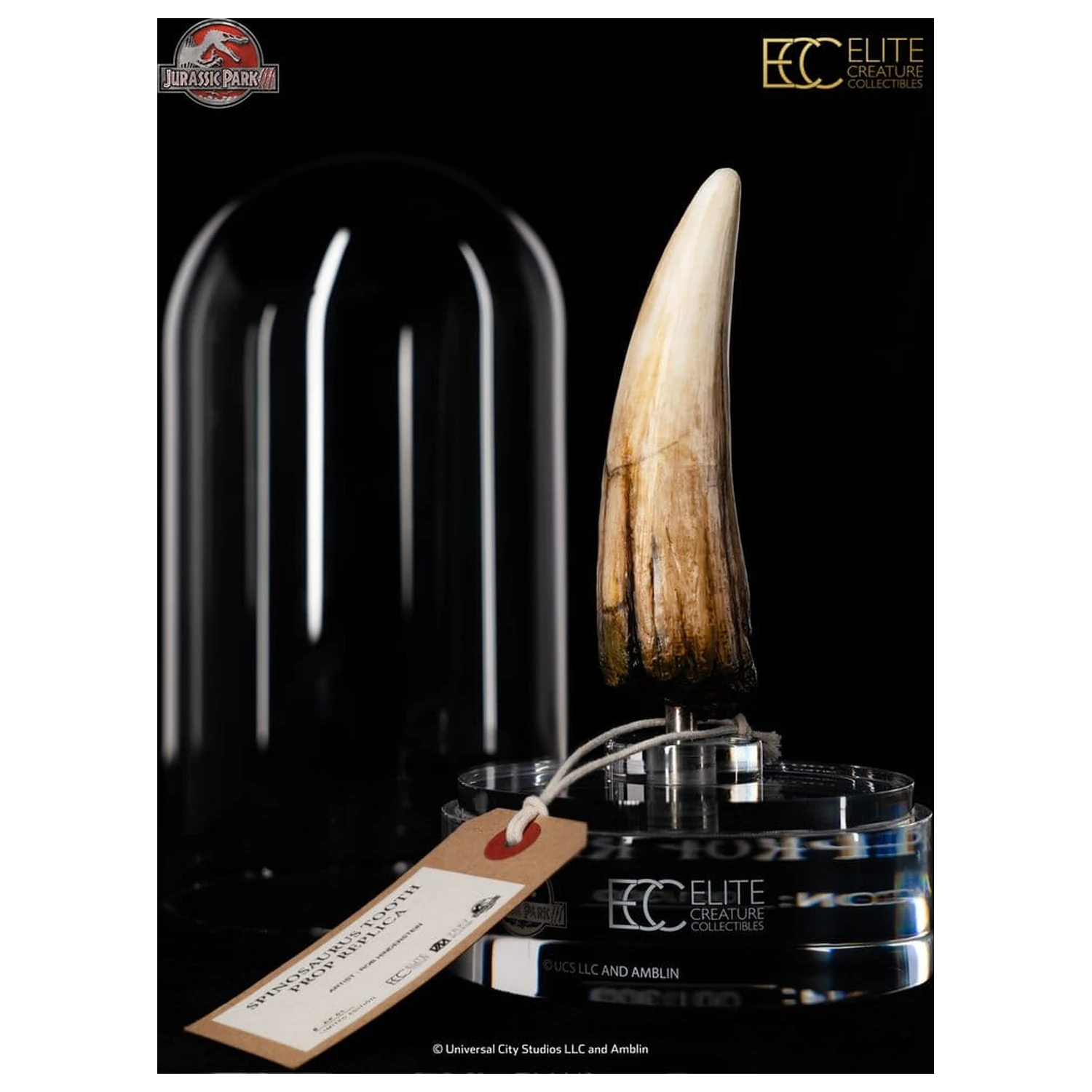 Jurassic Park III Prop Replik 1/1 Spinosaurus Zahn 14 cm Produktfoto