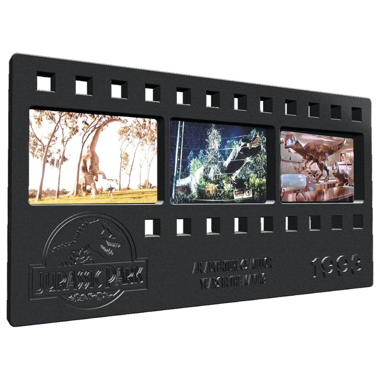 Jurassic Park Barren Metall Filmstreifen Sammlerstück 12 cm Produktfoto