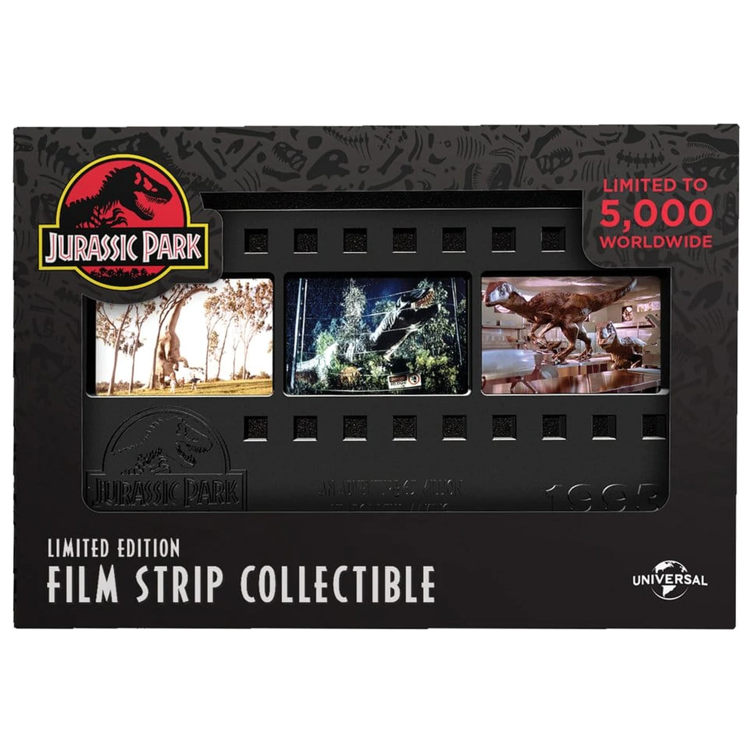Jurassic Park Barren Metall Filmstreifen Sammlerstück 12 cm Produktfoto