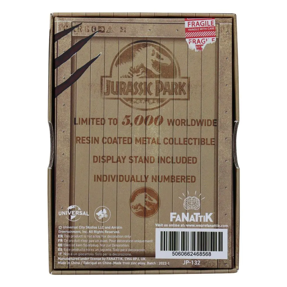 Jurassic Park Metallbarren Mosquito in Amber Limited Edition termékfotó