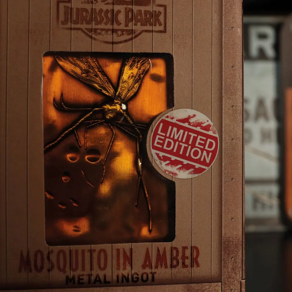 Jurassic Park Metallbarren Mosquito in Amber Limited Edition termékfotó