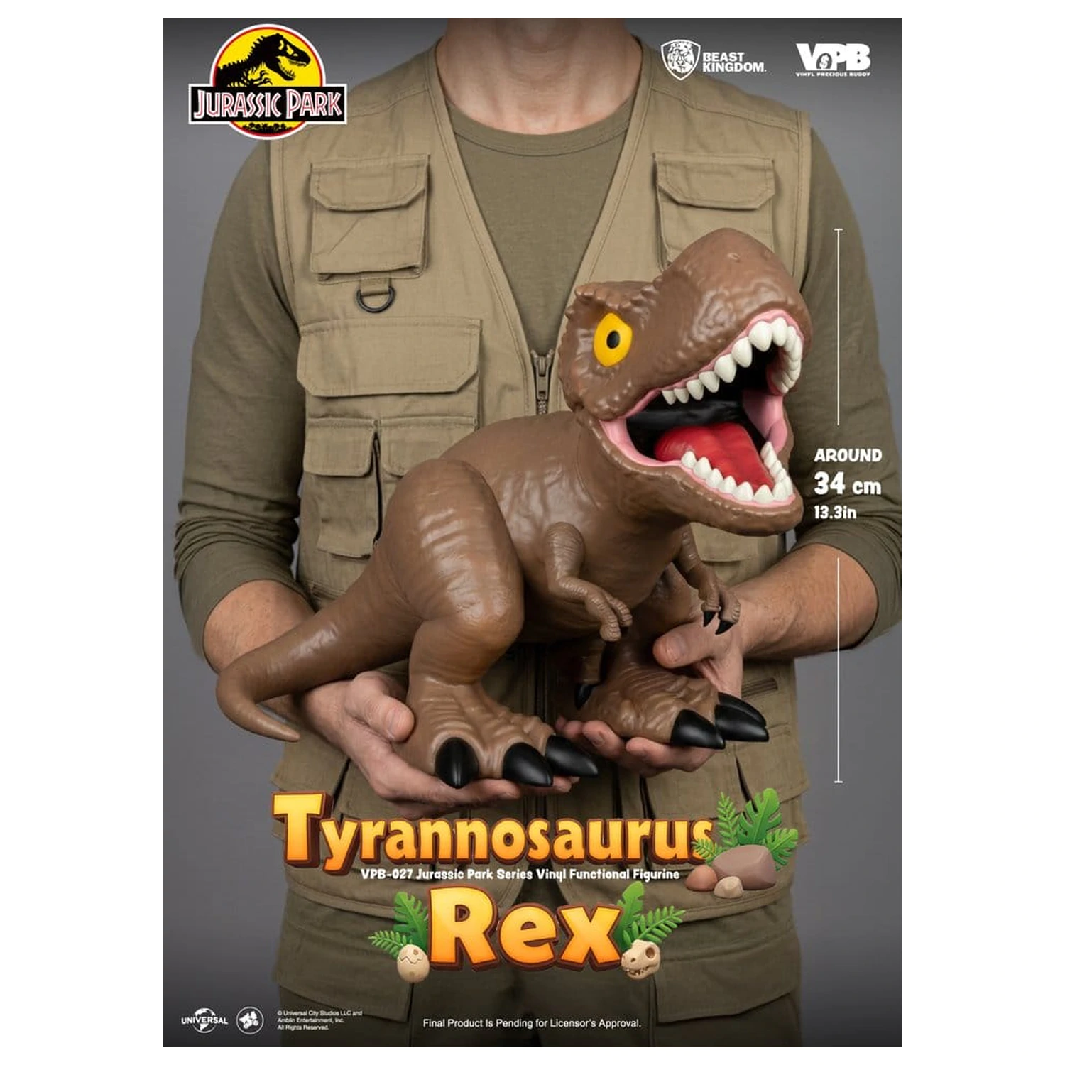 Jurassic Park Vinyl Spardose Large Series Tyrannosaurus Rex 34 cm Produktfoto