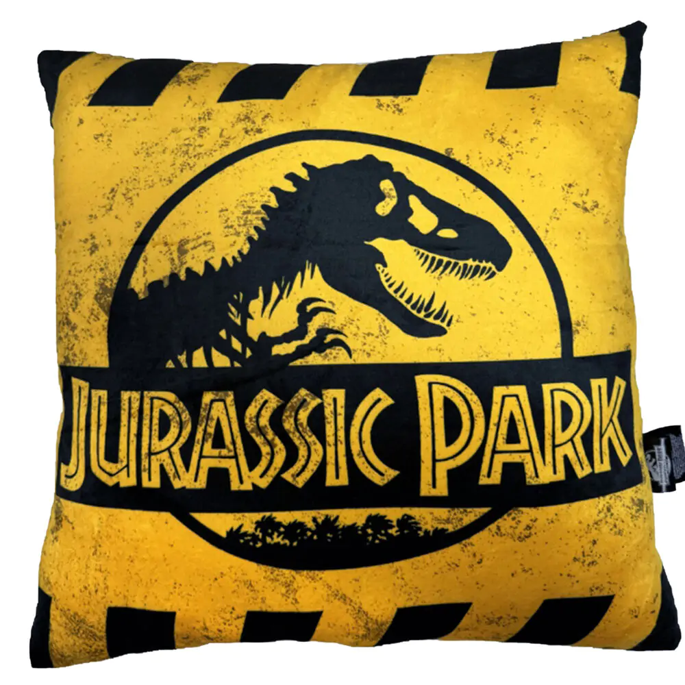 Jurassic Park Kissen Caution Yellow Logo 40 x 40 cm termékfotó