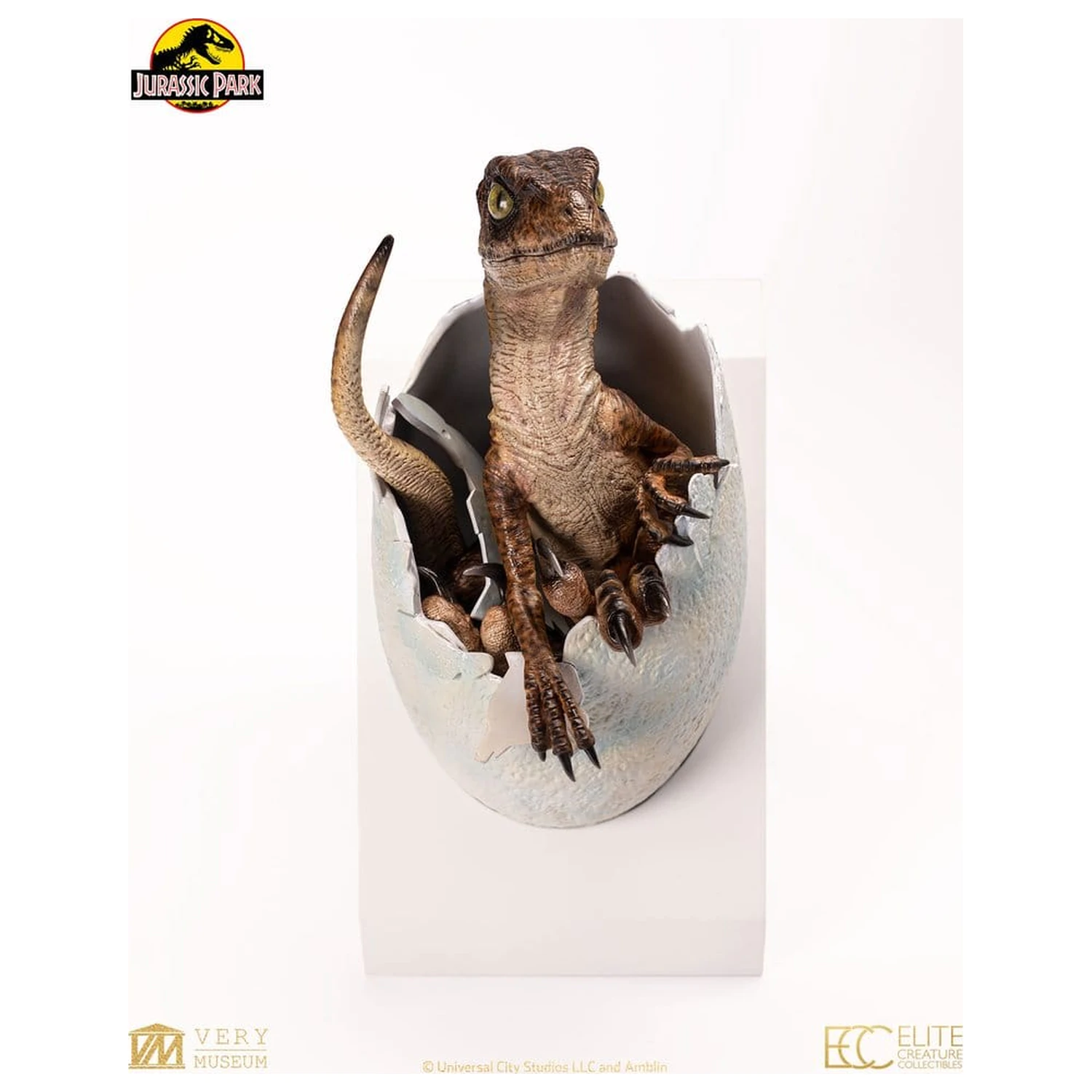 Jurassic Park Nachbildung Büste Velociraptor Hatching Egg 24 cm Produktfoto