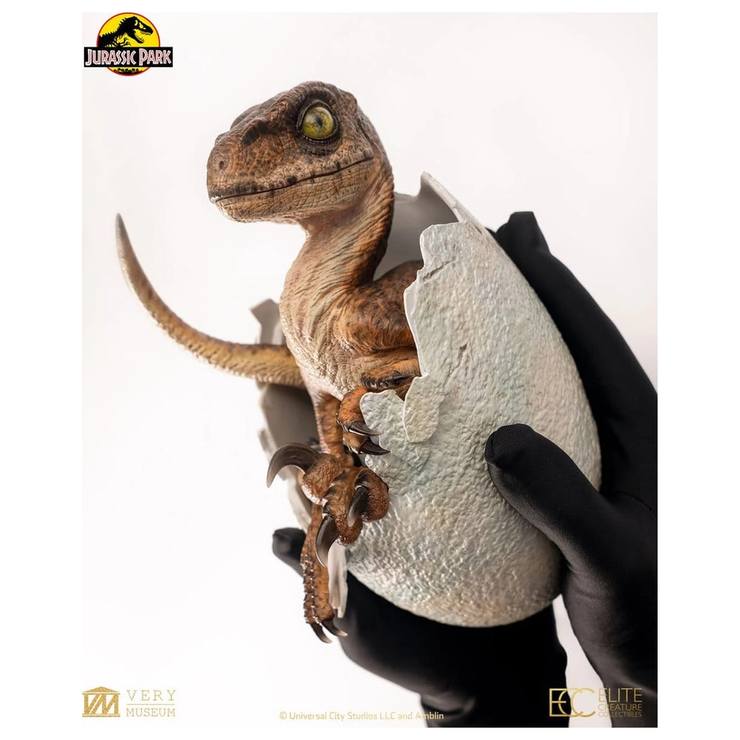 Jurassic Park Nachbildung Büste Velociraptor Hatching Egg 24 cm Produktfoto