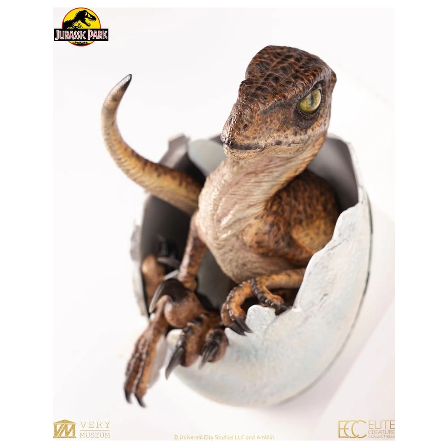 Jurassic Park Nachbildung Büste Velociraptor Hatching Egg 24 cm Produktfoto