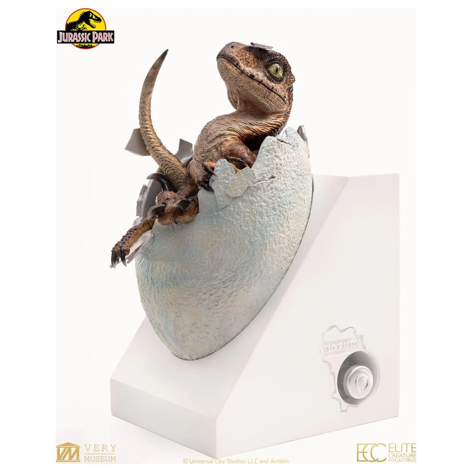 Jurassic Park Nachbildung Büste Velociraptor Hatching Egg 24 cm Produktfoto
