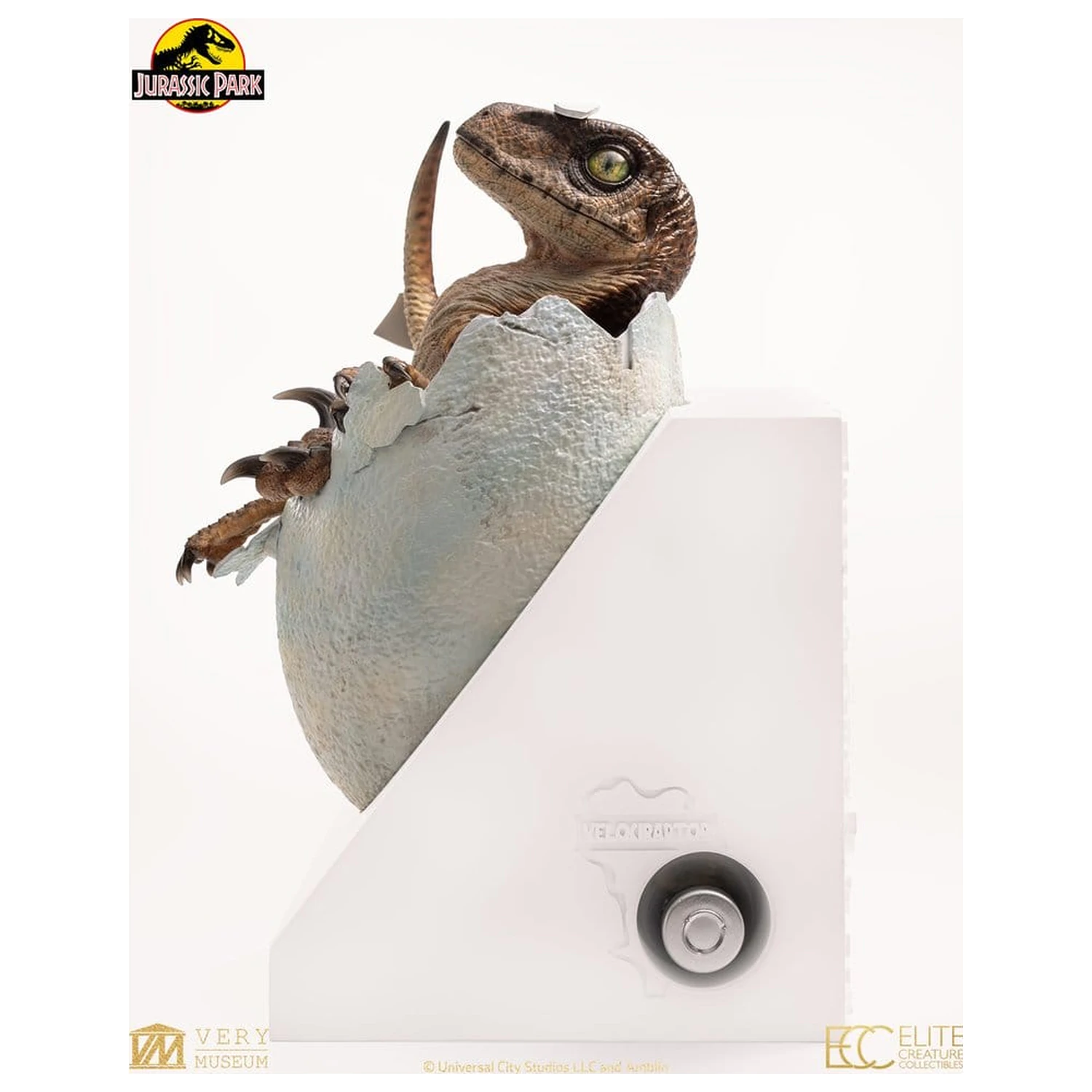 Jurassic Park Nachbildung Büste Velociraptor Hatching Egg 24 cm Produktfoto