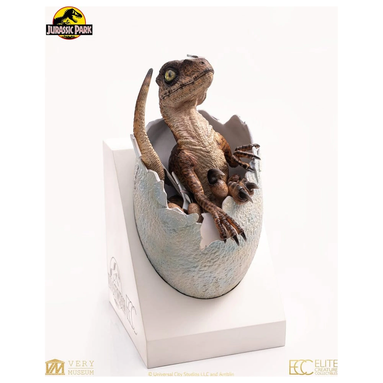 Jurassic Park Nachbildung Büste Velociraptor Hatching Egg 24 cm Produktfoto