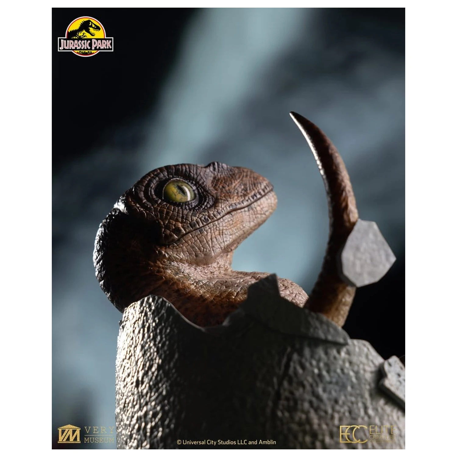 Jurassic Park Nachbildung Büste Velociraptor Hatching Egg 24 cm Produktfoto