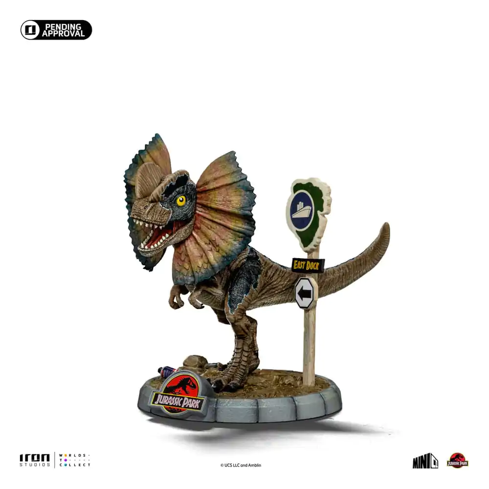 Jurassic Park Mini Co. PVC Statue Dilophosaurus 12 cm termékfotó