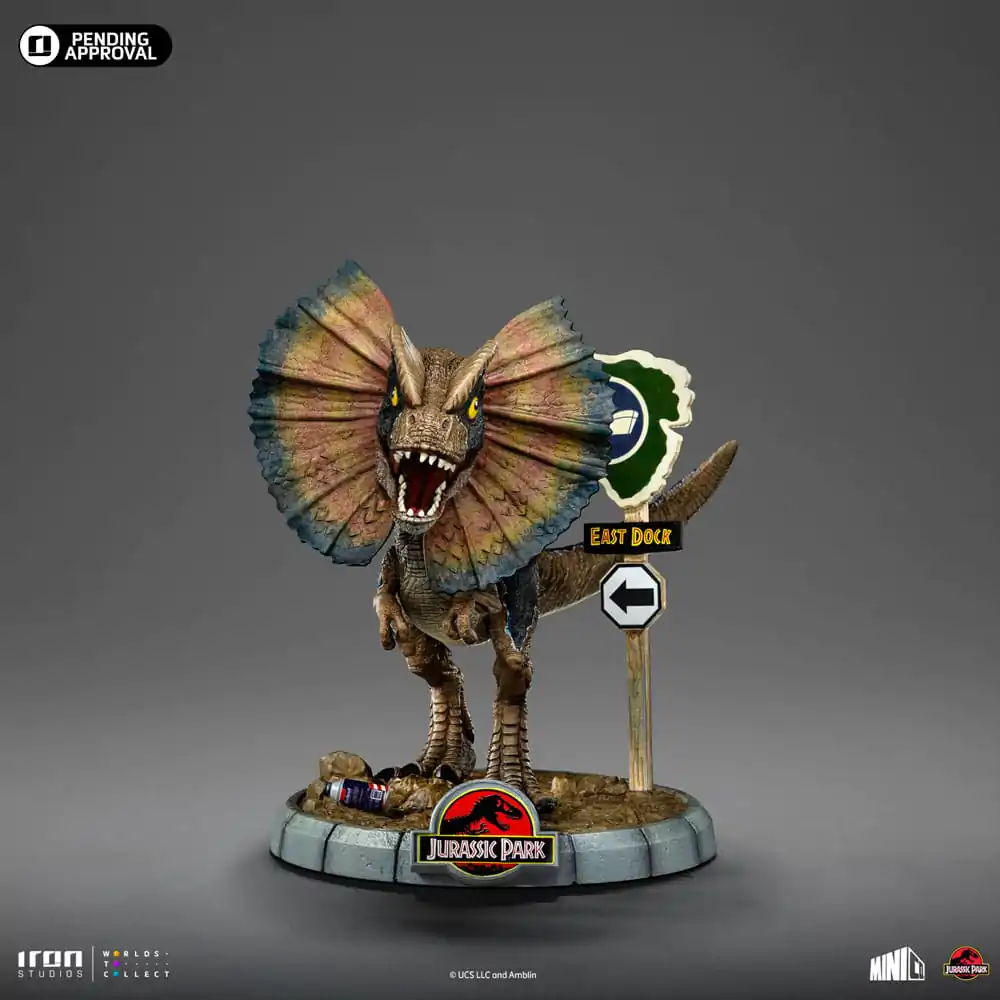 Jurassic Park Mini Co. PVC Statue Dilophosaurus 12 cm termékfotó