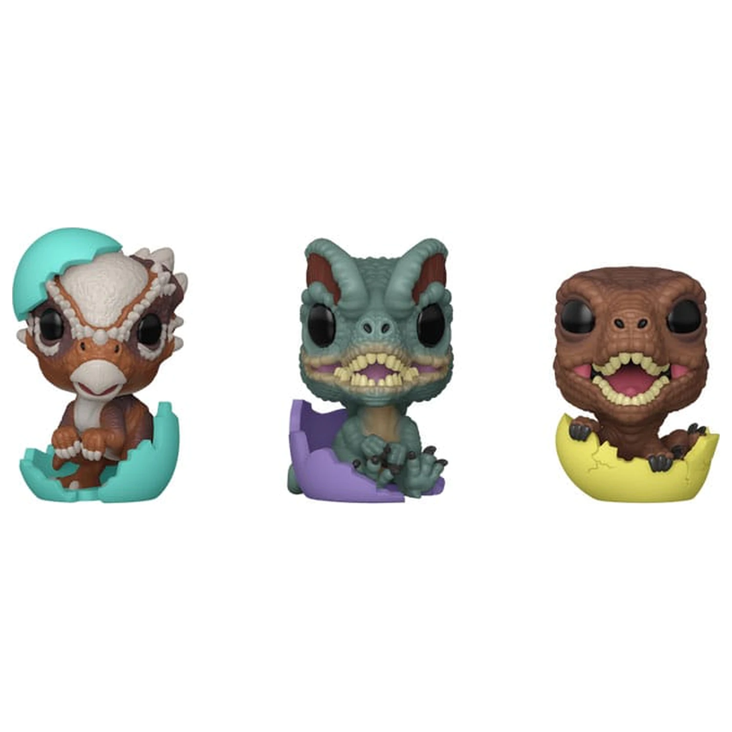 Jurassic Park Pocket Funko POP! Vinyl Figur Easter Egg 3er-Pack Dinos 4 cm Produktfoto