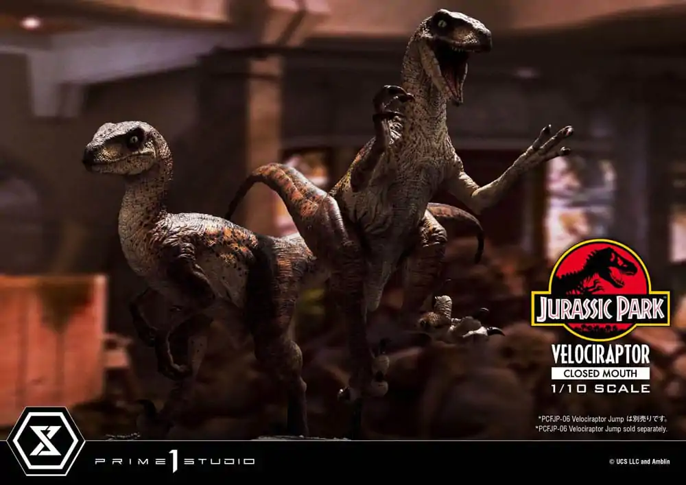 Jurassic Park Prime Collectibles Statue 1/10 Velociraptor Closed Mouth 19 cm termékfotó