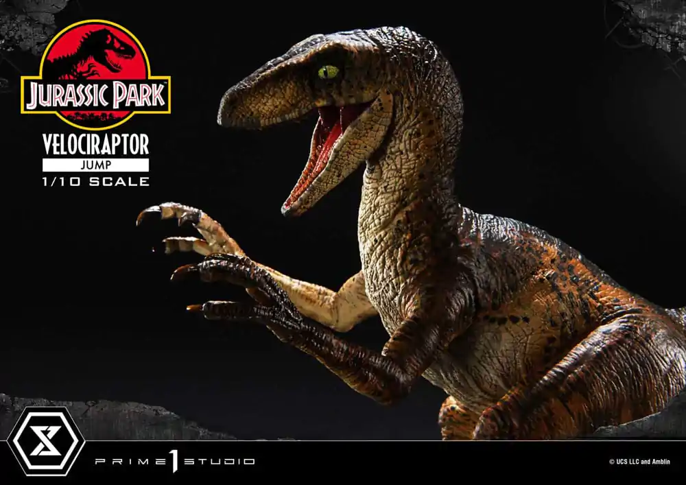 Jurassic Park Prime Collectibles Statue 1/10 Velociraptor Jump 21 cm termékfotó